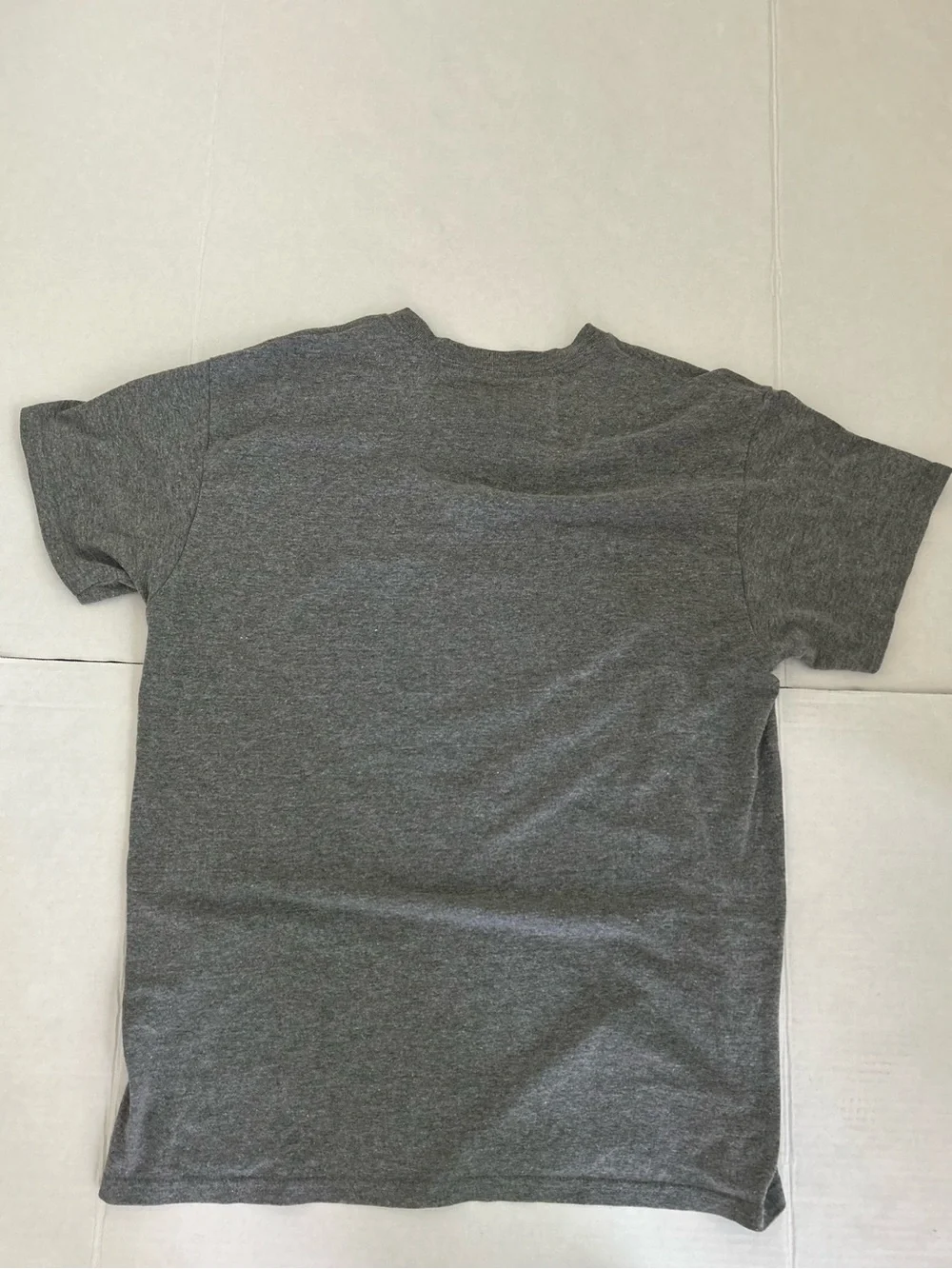 Gray Graphic Tee with Retro Console Print Medium